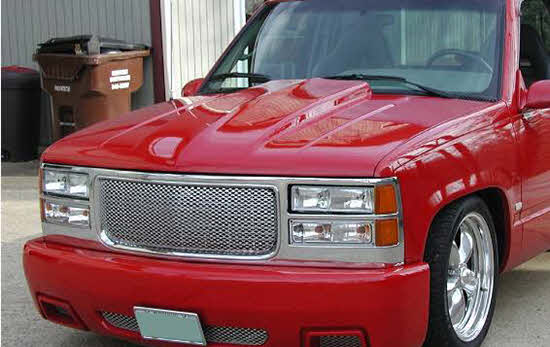 thumbnail image 2 of OER T70314 Cowl Induction Hood For 1999-2005 GMC Sierra Truck – Direct Replacement, Black 2 of 4